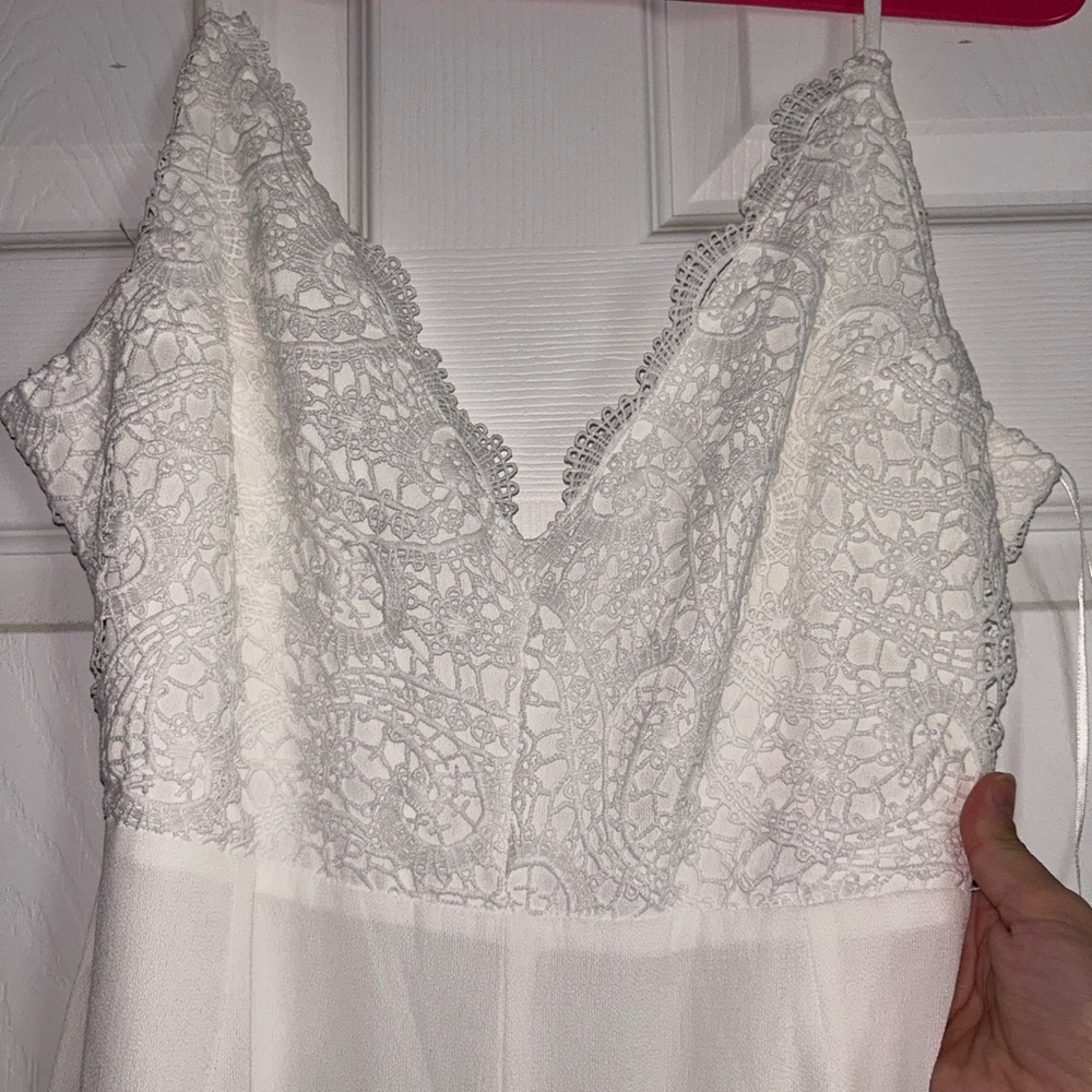 White Windsor Jumpsuit Size L